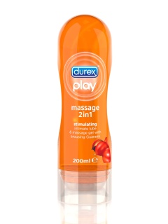 Durex 2u1 Stimulating Massage - lubrikant sa Guaranom 