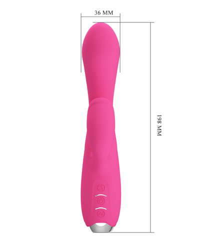 Vibrator sa dodatkom za klitoris lizanje