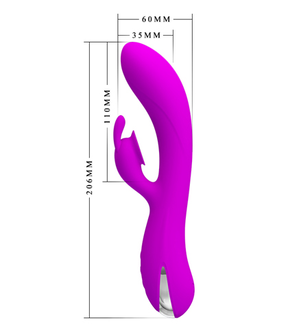 Silikonski roze vibrator "sam"