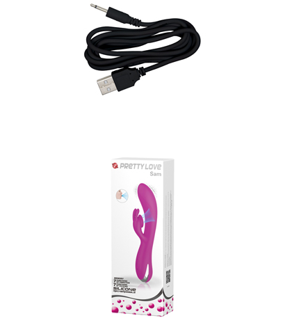 Silikonski roze vibrator "sam"