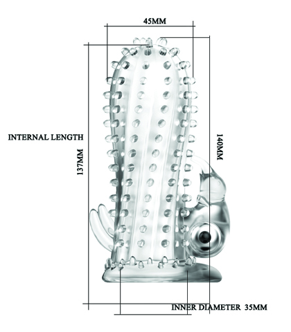Vibrirajuca silikonska navlaka za penis