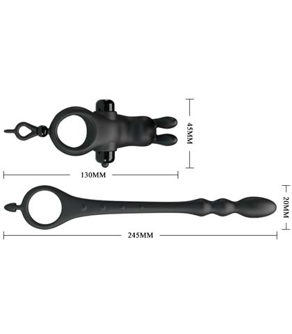 Vibro prsten  zeka sa dodatkom za anus muskarca