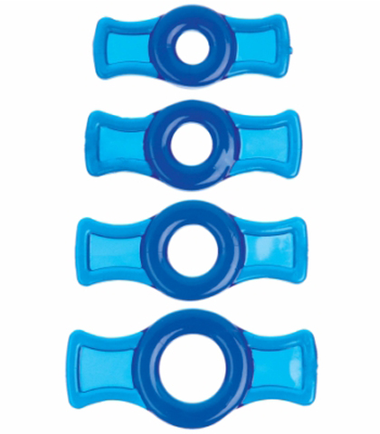 Set prstenova za penis u plavoj boji