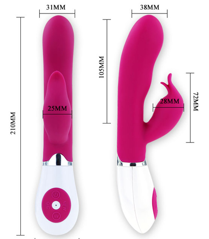 Silikonski vibrator sa klitostimulacijom