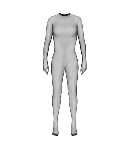 Čarape za celo telo Crotchless Catsuit 2