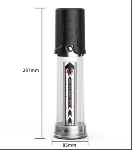 Teleskop pumpa za penis + titan gel gold