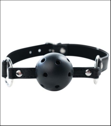 Crna plasticna kugla za usta