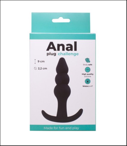 SILIKONSKI ANALNI DILDO / SILICONE BEADED PLUG