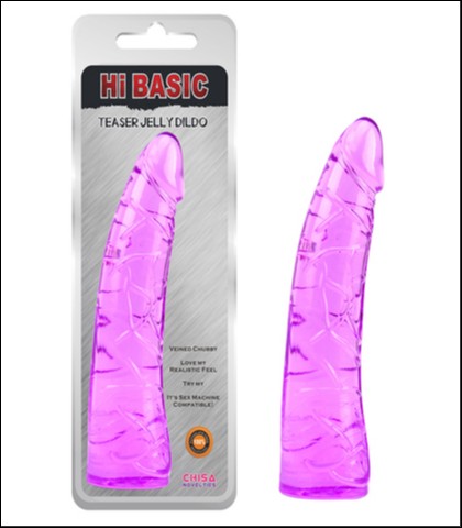 Ljubicasti dildo - 19cm + lubrikant