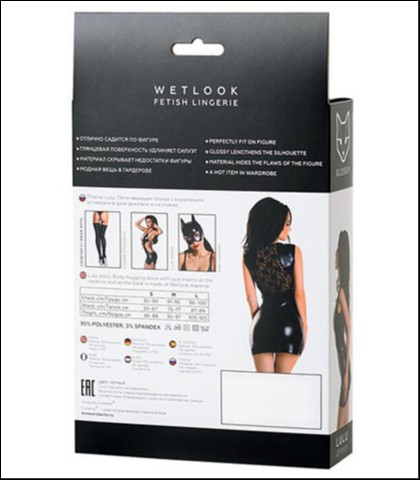 Sexy haljina - glossy "lulu" - xl