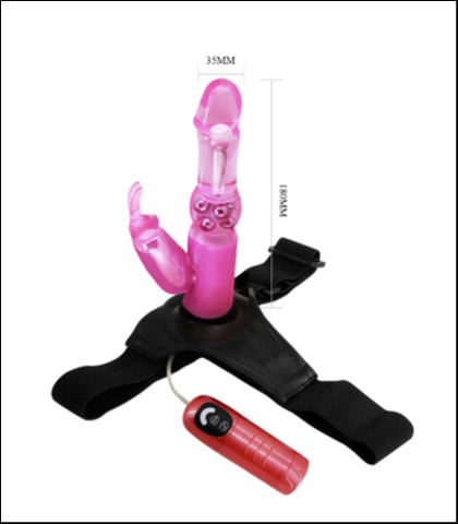 STRAP ON VIBRO ZEKA  ULTRA RABBIT STRAP
