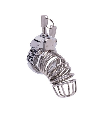 Stainless steel cock cage 1 kavez za penis advanced locking mechanism