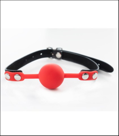 Crvena silikonska kugla za usta