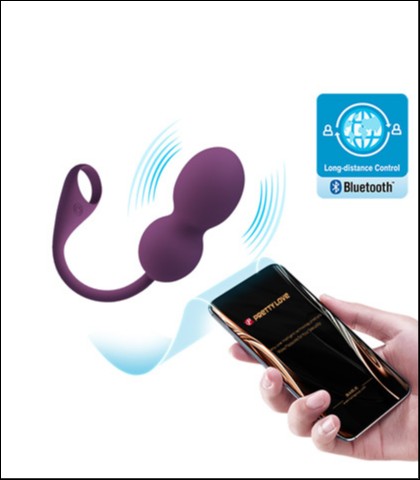 Vibro jaje elvira u ljubicastoj boji