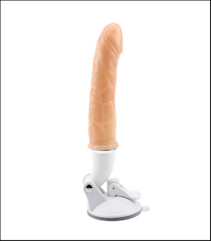 Vibro dildo sa podesivim postoljem - 18cm