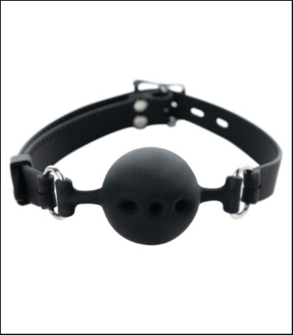 Silikonska crna kugla za usta