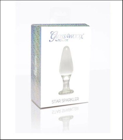 STAKLENI ANALNI DILDO 12CM