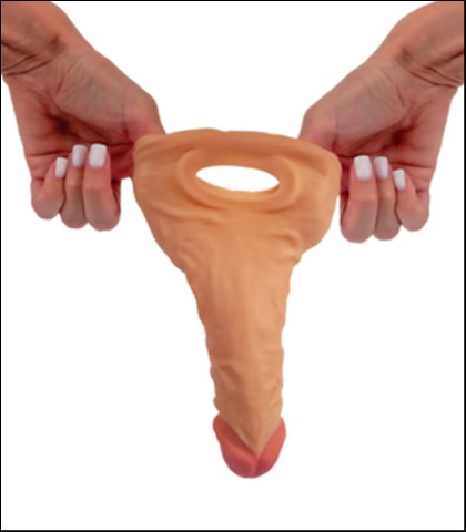 Realistična navlaka za penis 21.5cm