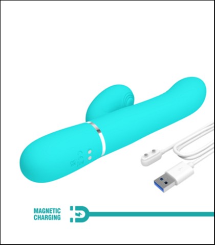 Vibrator za stimulaciju g tacke u tirkiznoj boji + lubrikant