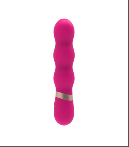 Silikonski roze vibrator - 12cm - ripple vibe