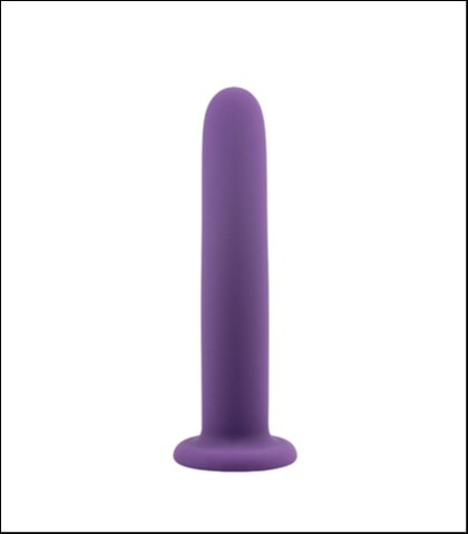 Ljubicasti silikonski dildo bez testisa