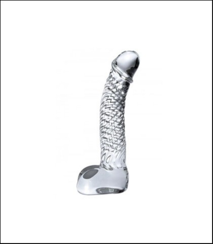 Stakleni dildo 17cm