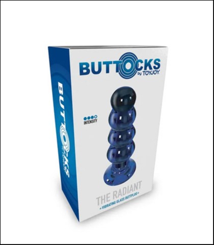 STAKLENI ANALNI DILDO SA VIBRACIJOM RADIANT VIBRATING GLASS PLUG