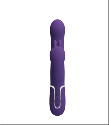 Silikonski vibrator sa trostrukom stimulacijom