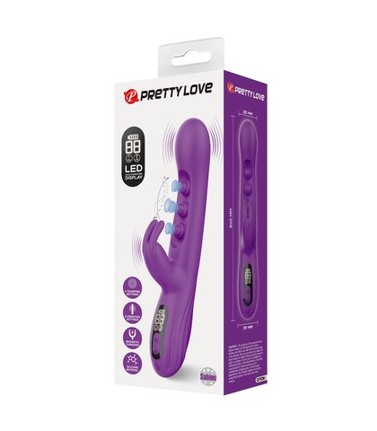 PULSIRAJUCI SILIKONSKI VIBRATOR SA STIMULACIJOM KLITORISA