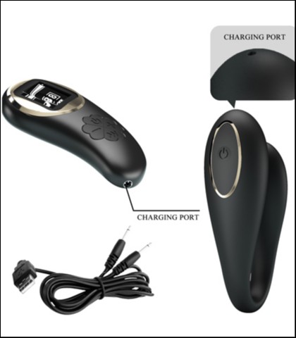 Silikonski vibrator za parove nathan black