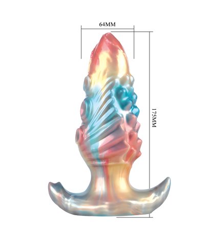 Silikonska analna kupa na naduvavanje - monster ebon leviathan