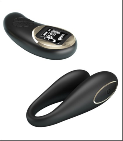 Silikonski vibrator za parove nathan black