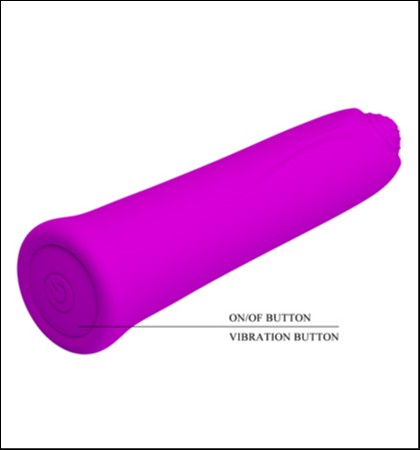 Mini silikonski vibrator - curtis 10cm