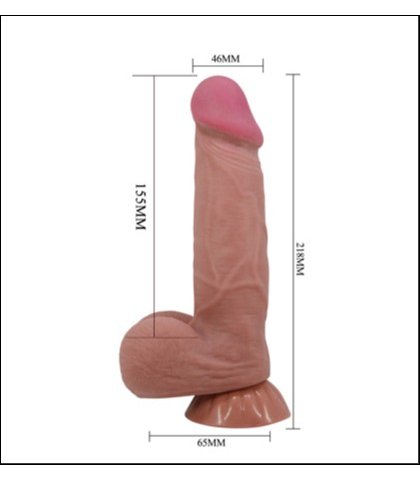 Realistican silikonski dildo - najm 22cm