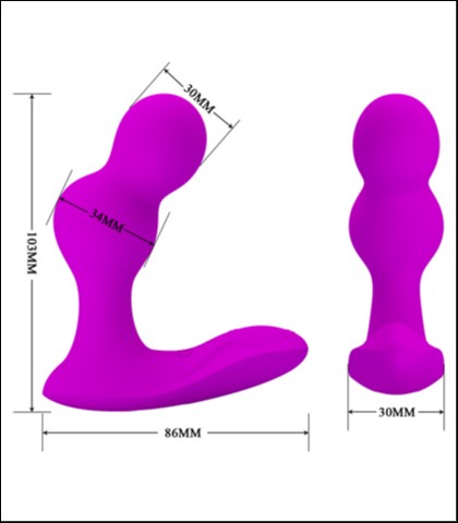 Silikonski stimulator prostate terrance