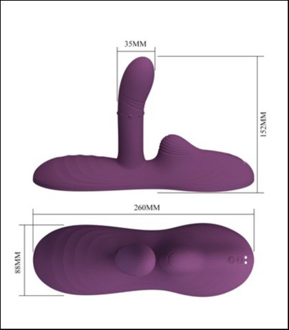 Silikonski vibrator za sedenje