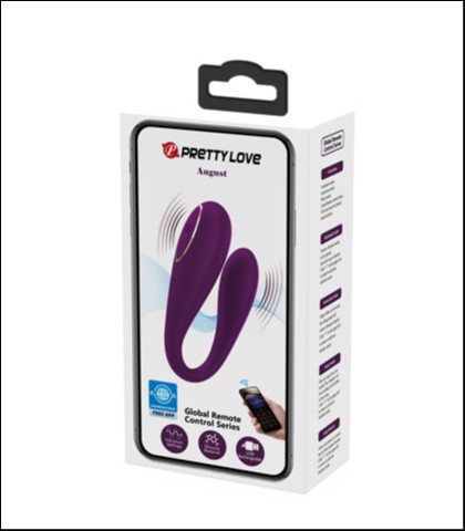 Vibrator za parove august - purple