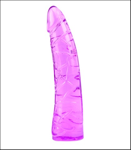 Ljubicasti dildo - 19cm + lubrikant