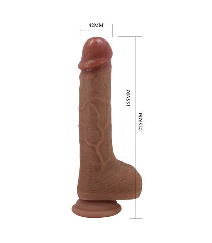 Realisticni Vibrator Tommy - Brown