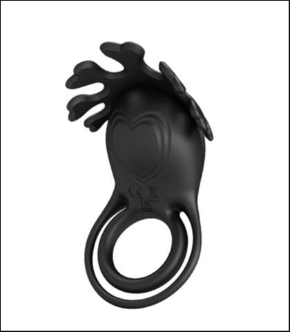 Silikonski prsten za penis ruben black