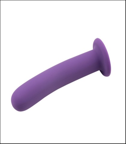 Ljubicasti silikonski dildo bez testisa