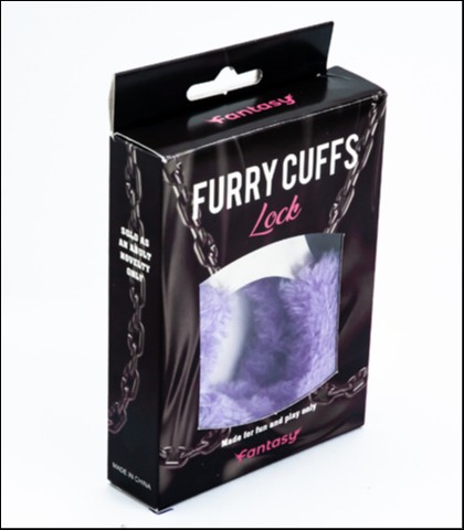 Metalne Lisice Ljubicasto Krzno Purple Furry Cuffs