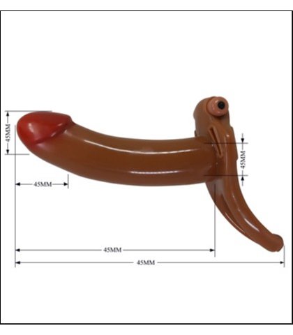 Silikonski strep dildo - bradden 17cm