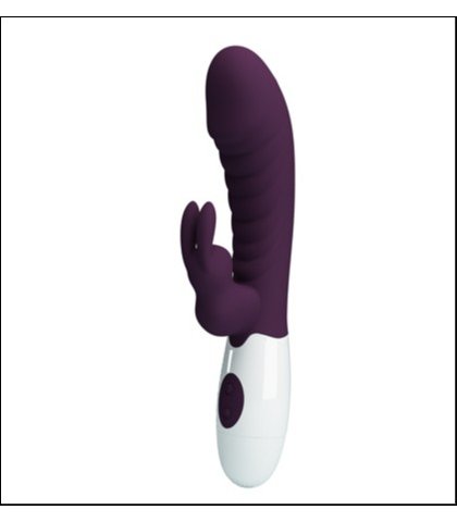 Silikonski ljubicasti vibrator - naughty bunny