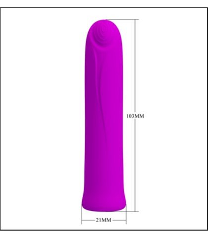 Mini silikonski vibrator - curtis 10cm