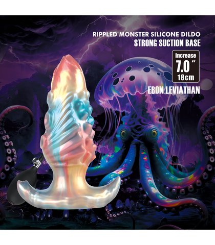 Silikonska analna kupa na naduvavanje - monster ebon leviathan