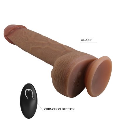 Realisticni Vibrator Tommy - Brown