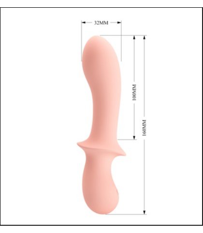 Silikonski vibrator u boji koze - abigail