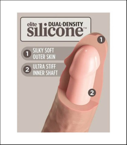 Strap on sa silikonskim dildom 15cm