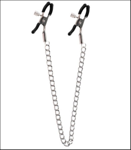 Podesive stipaljke za bradavice sa lancem